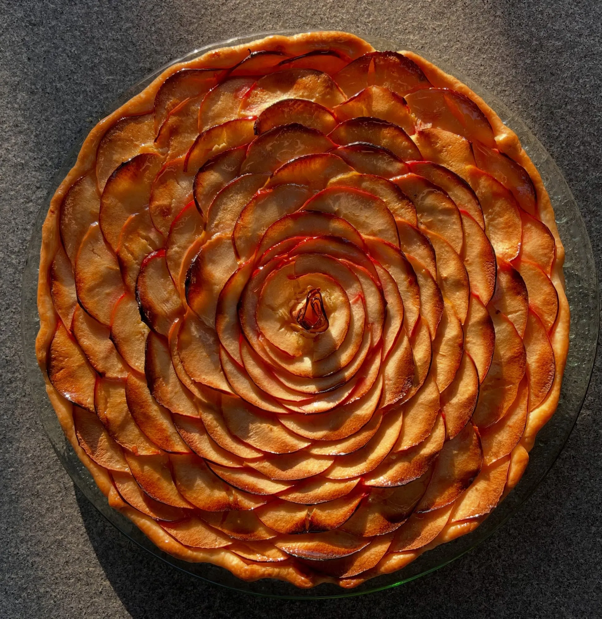 Crostata di mele e frangipane